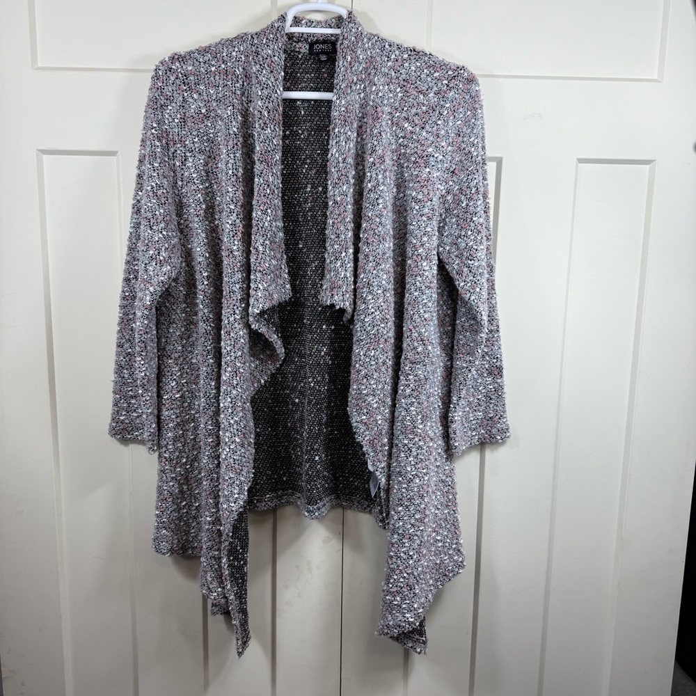 Jones New York Textured‎ Open Front Cardigan